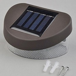White Light Solar Light Path Wall Landscape Mount Garden Fence Light