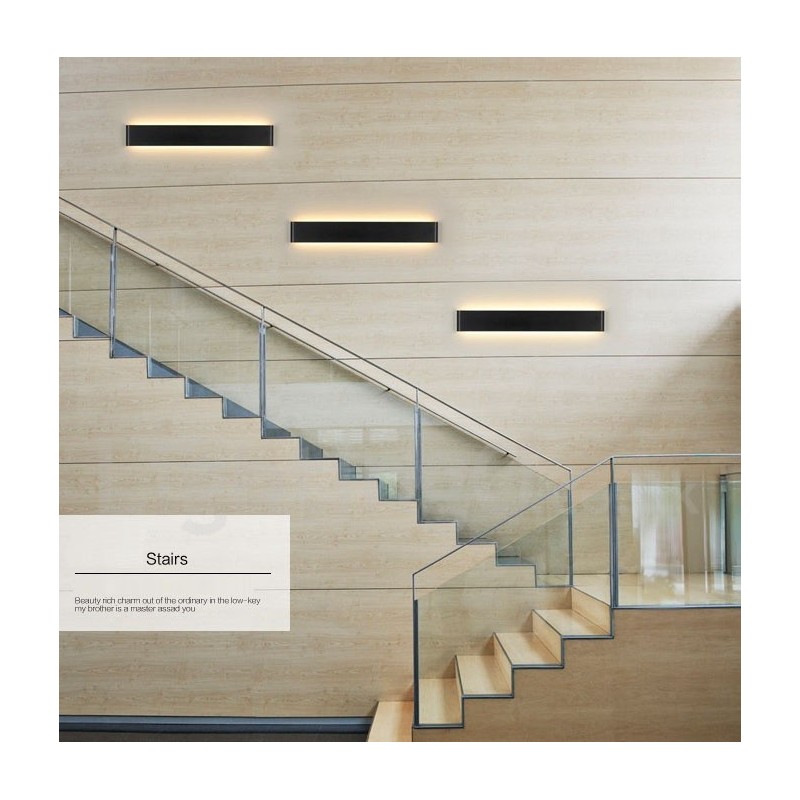 Long Modern Contemporary Wall Lamps & Sconces For Indoor Metal Wall Light IP 44 for Bathroom Bedroom Living Room