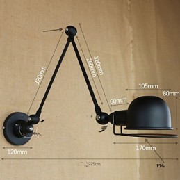 Wall Sconces Bathroom Lighting Outdoor Wall Lights Reading Wall Lights Modern Contemporary Metal