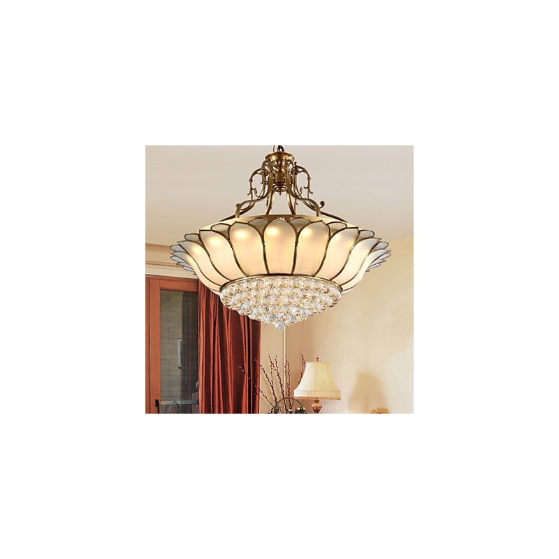 Traditional Classic Rustic Lodge Brass Metal Flush Mount