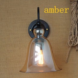 American Rural Countryside Pastoral Minimalist Living Room Hallway Decorated Glass Wall Sconce