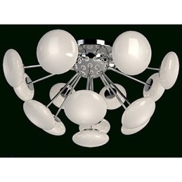 ModernYestaurant Lamp Simple Circular Glass art Pendant Lamp European Style