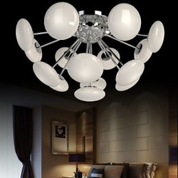 ModernYestaurant Lamp Simple Circular Glass art Pendant Lamp European Style