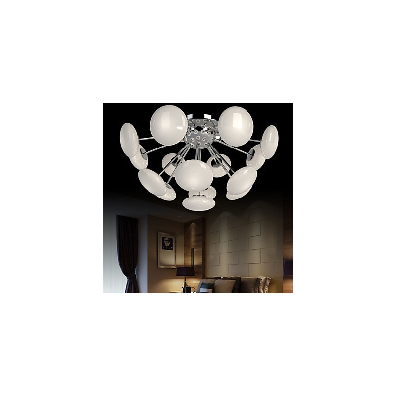 ModernYestaurant Lamp Simple Circular Glass art Pendant Lamp European Style