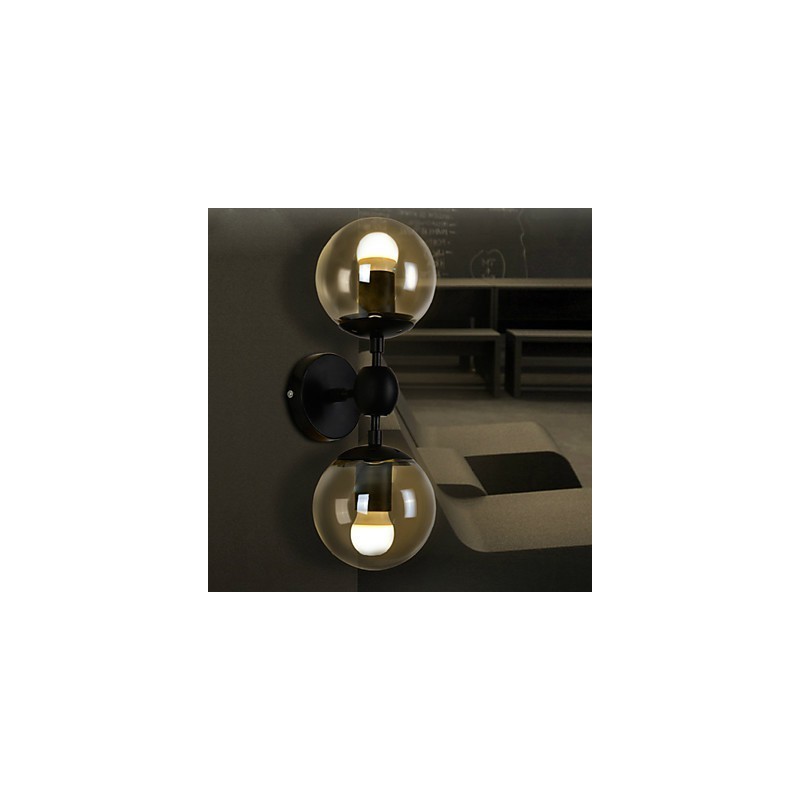 Wall Sconces Glass ball Rustic Lodge Metal