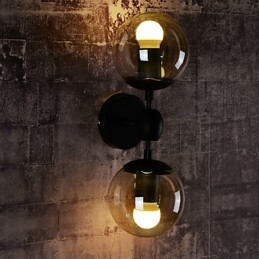 Wall Sconces Glass ball Rustic Lodge Metal