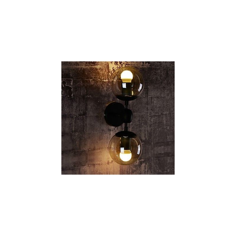 Wall Sconces Glass ball Rustic Lodge Metal