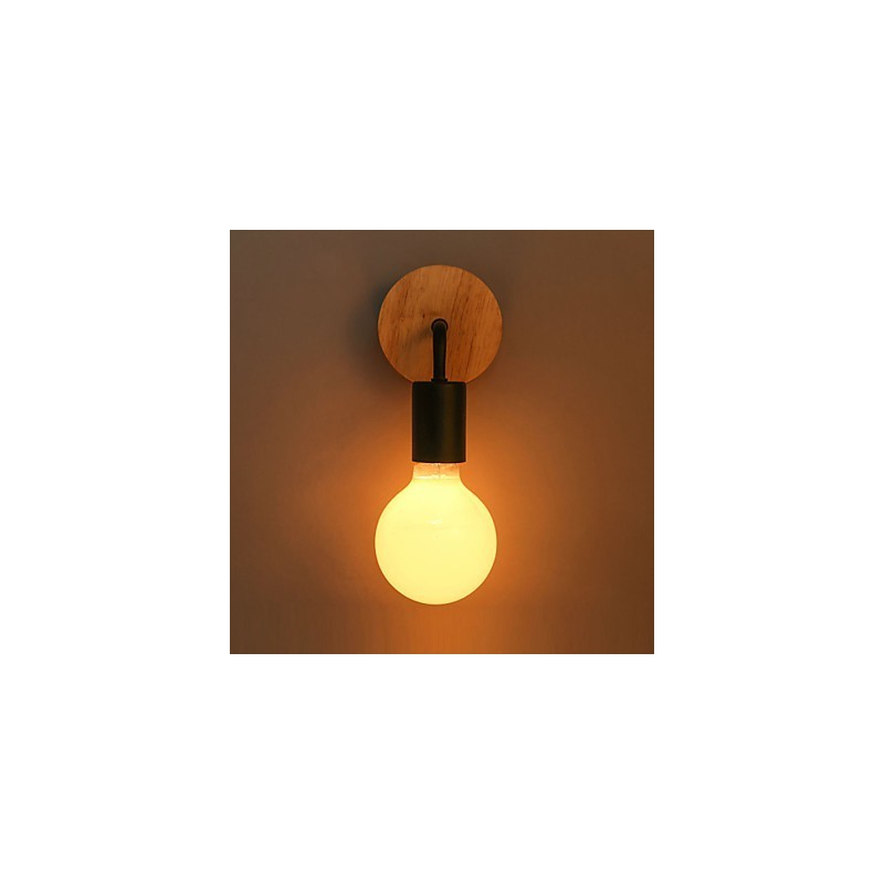 110V 220V IRON Edison Indoor Wall Light Hallway stairwells Sconce Bulb Lamp Fixture Black White