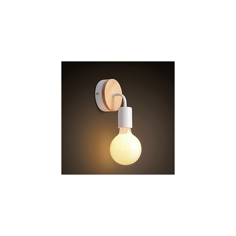 110V 220V IRON Edison Indoor Wall Light Hallway stairwells Sconce Bulb Lamp Fixture Black White