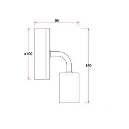 110V 220V IRON Edison Indoor Wall Light Hallway stairwells Sconce Bulb Lamp Fixture Black White