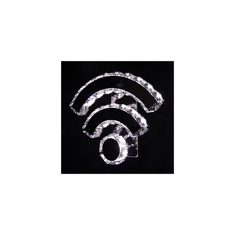 WIFI Crystal Wall Sconces Crystal Modern Contemporary Bed Living Hotel Metal