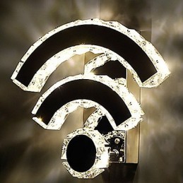 WIFI Crystal Wall Sconces Crystal Modern Contemporary Bed Living Hotel Metal