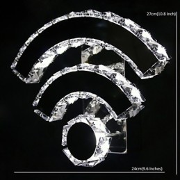 WIFI Crystal Wall Sconces Crystal Modern Contemporary Bed Living Hotel Metal