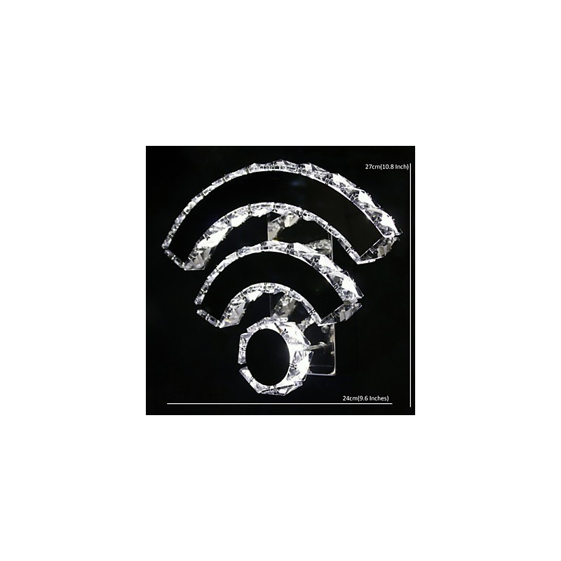 WIFI Crystal Wall Sconces Crystal Modern Contemporary Bed Living Hotel Metal