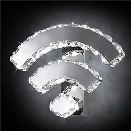 WIFI Crystal Wall Sconces Crystal Modern Contemporary Bed Living Hotel Metal