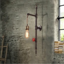 The Pipe Wall Of Rural Creative Retro Rocket Wall Lamp