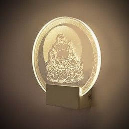 Acrylic Wall Lamp PVC Lamp Light Chip Modern Contemporary Metal