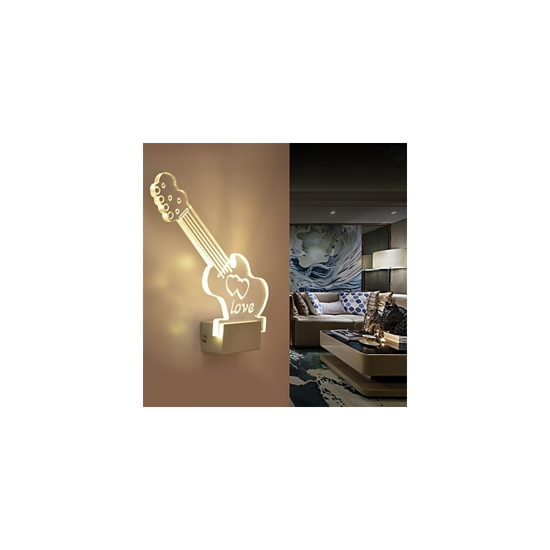 Acrylic Wall Lamp PVC Lamp Light Modern Contemporary Metal