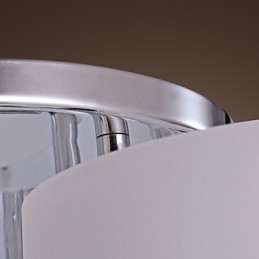 Modern Contemporary Chrome Metal Chandelier Flush Mount