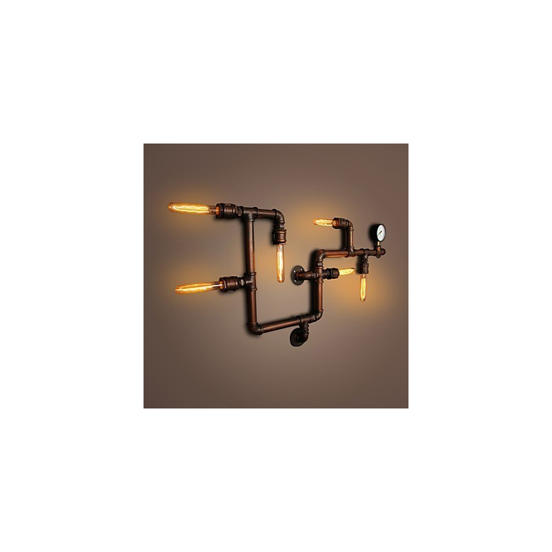 Wall Lamp Wall Sconces 6 Lights Bronze Finsh Industrial Style Rustic Lodge Metal