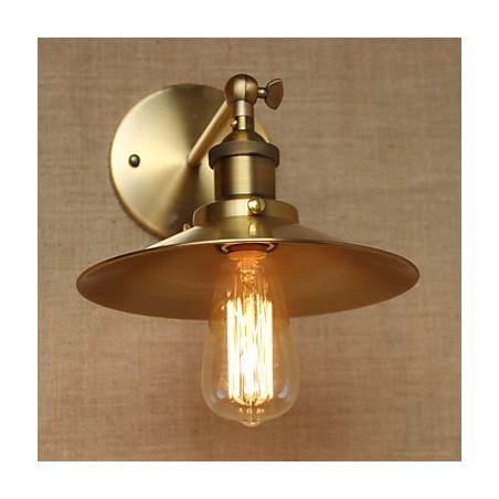 Minimalist Industrial Style Villa Retro Copper Decorative Umbrellas In Front Of The Church Aisle Wall