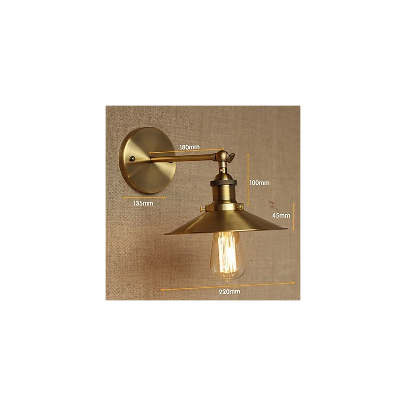 Minimalist Industrial Style Villa Retro Copper Decorative Umbrellas In Front Of The Church Aisle Wall