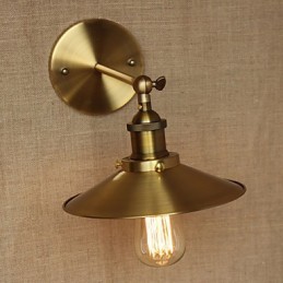 Minimalist Industrial Style Villa Retro Copper Decorative Umbrellas In Front Of The Church Aisle Wall