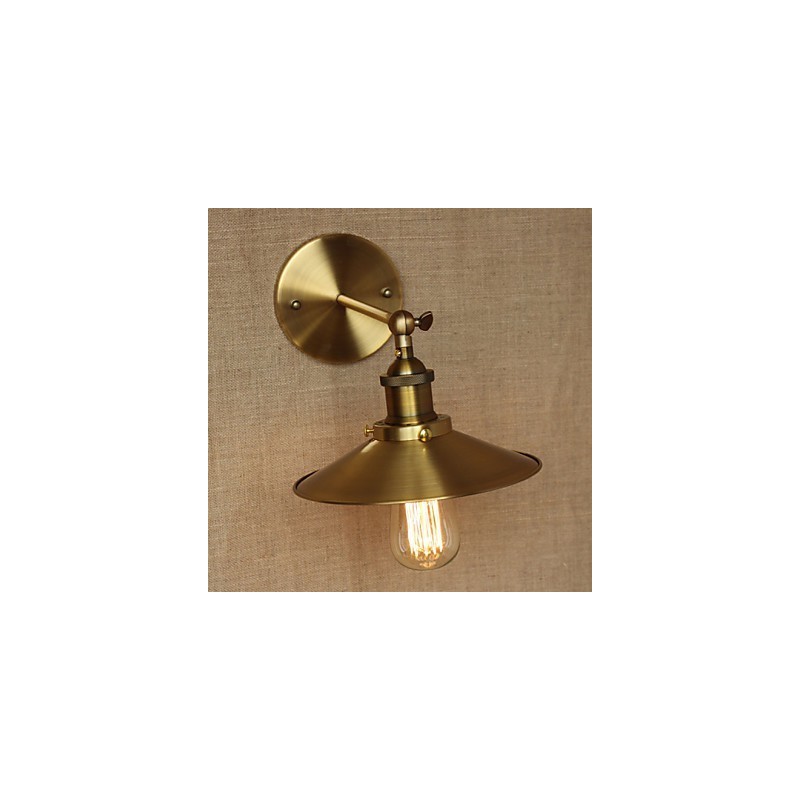 Minimalist Industrial Style Villa Retro Copper Decorative Umbrellas In Front Of The Church Aisle Wall