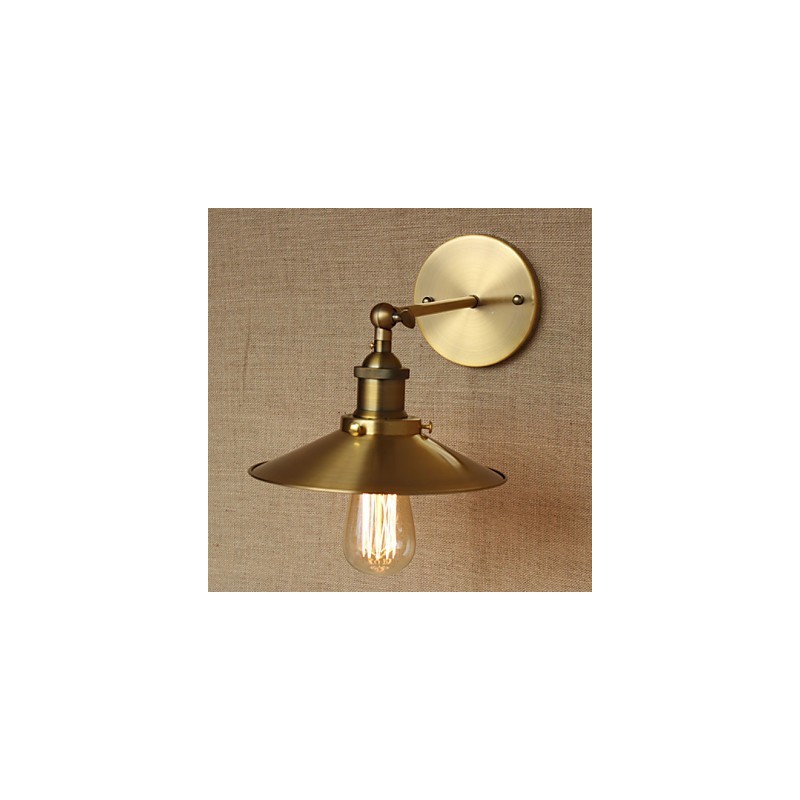 Minimalist Industrial Style Villa Retro Copper Decorative Umbrellas In Front Of The Church Aisle Wall