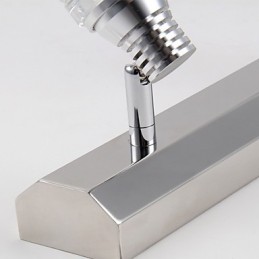 Modern Wall Light with Glass Bubble Shade Mirror Front Style