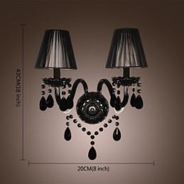 Crystal Candle Wall Lights Modern Contemporary Glass