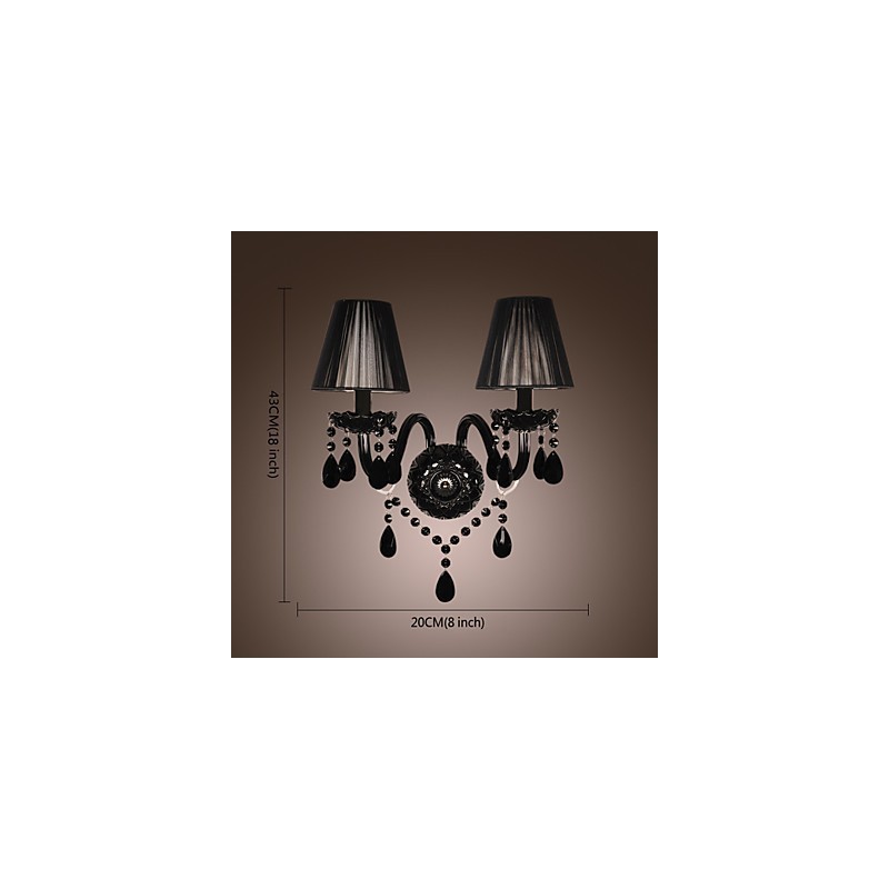 Crystal Candle Wall Lights Modern Contemporary Glass