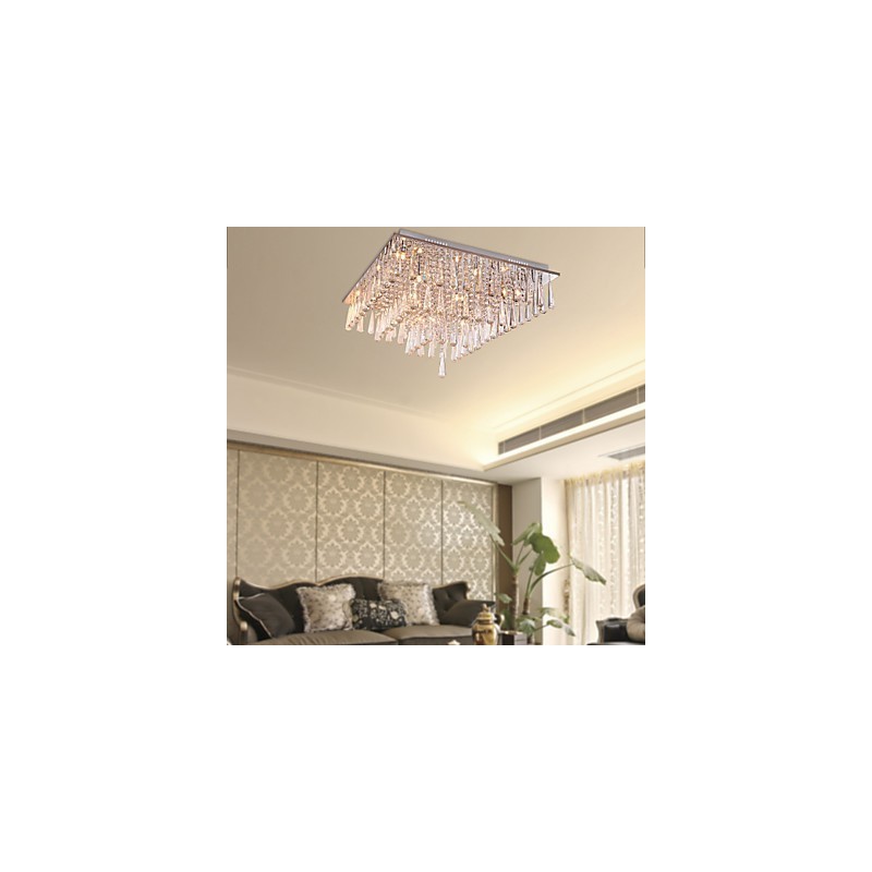 Modern Contemporary Crystal Others Flush Mount