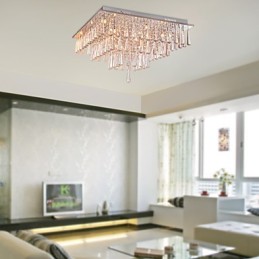 Modern Contemporary Crystal Others Flush Mount