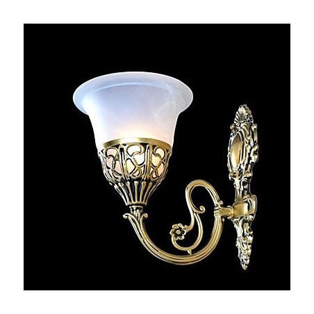 Bronze Wall Sconces Lights Moire Glass European Retro Classic 220V