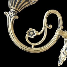 Bronze Wall Sconces Lights Moire Glass European Retro Classic 220V