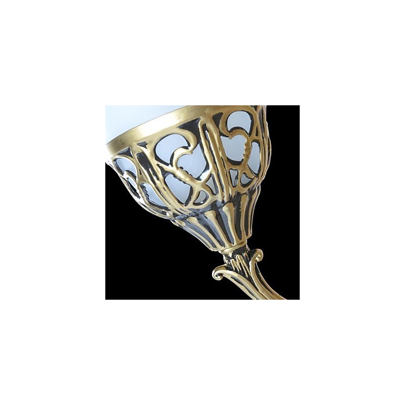 Bronze Wall Sconces Lights Moire Glass European Retro Classic 220V