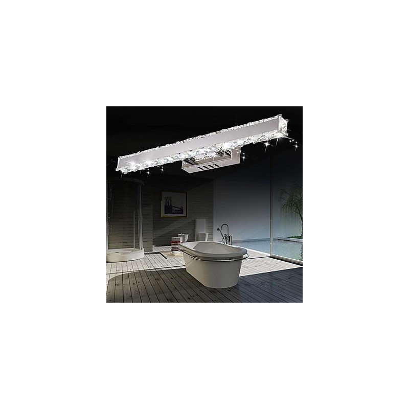 Crystal Bathroom Lighting Modern Contemporary Metal