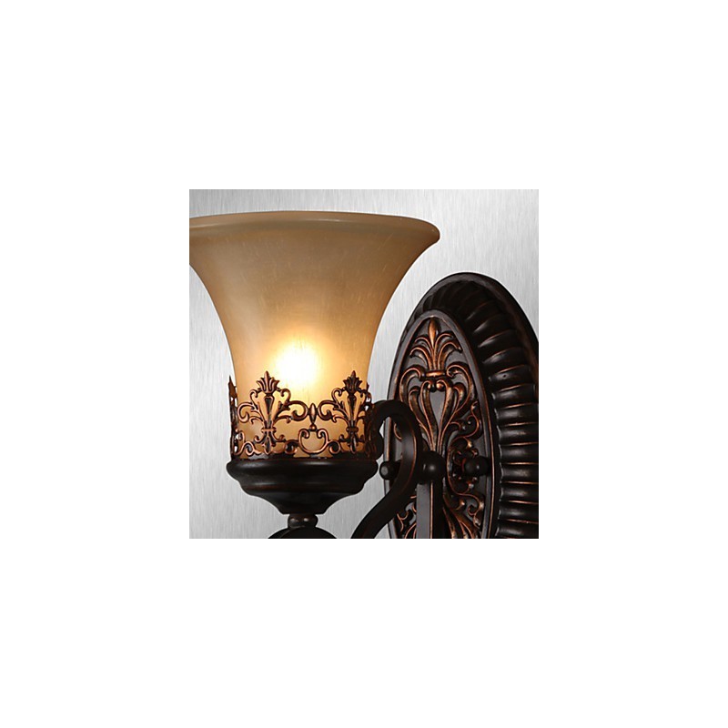 Vintage Wall Lamps 1 Light with Resin Material Glass Shade Bed Room Living Room Hallway Lights