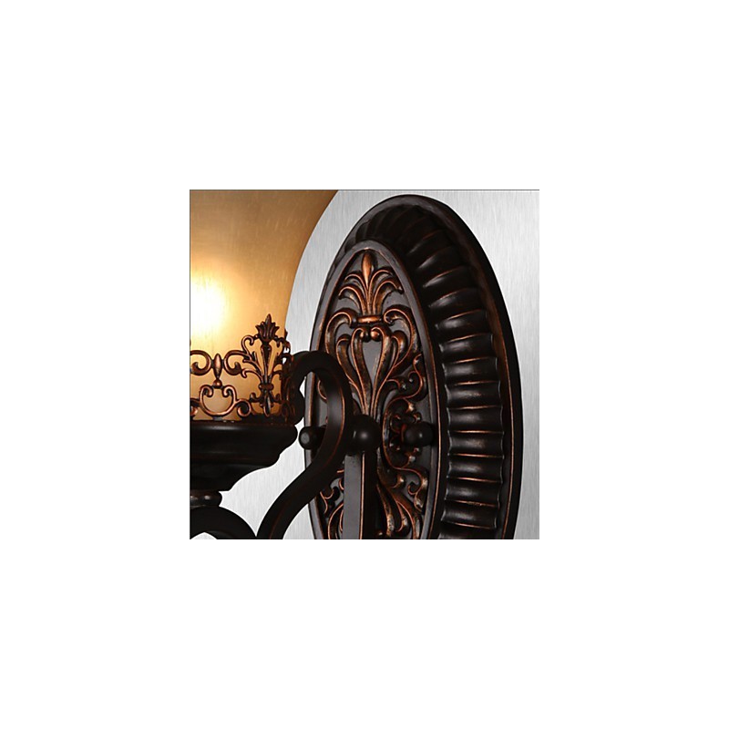 Vintage Wall Lamps 1 Light with Resin Material Glass Shade Bed Room Living Room Hallway Lights