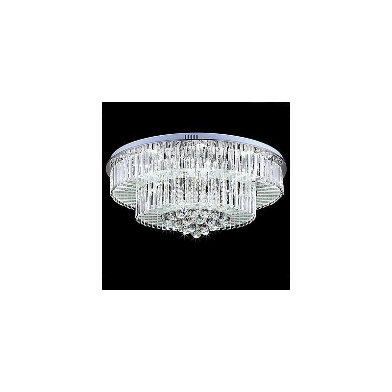 Flush Mount with Remote Control Modern Contemporary Glass