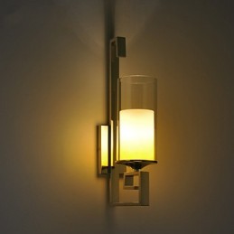 Modern Glass Dining Room Wall Lights Simple Kitchen Wall Lamps Bar Cafe Hallway Balcony Wall Lamp