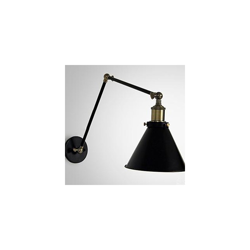 Industrial Nostalgia Personality Loft Black Umbrella Section Double Wall Lamp