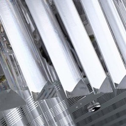 Flush Mount with Remote Control Modern Contemporary Glass