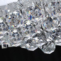 Flush Mount with Remote Control Modern Contemporary Glass