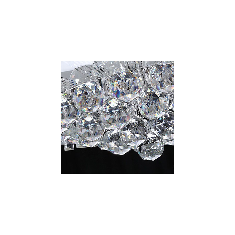 Flush Mount with Remote Control Modern Contemporary Glass