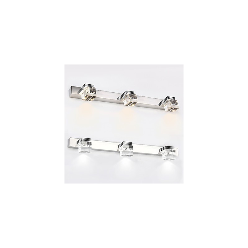 Wall Sconces Bathroom Lighting Wall Washers Crystal Mini Style Modern Contemporary Metal