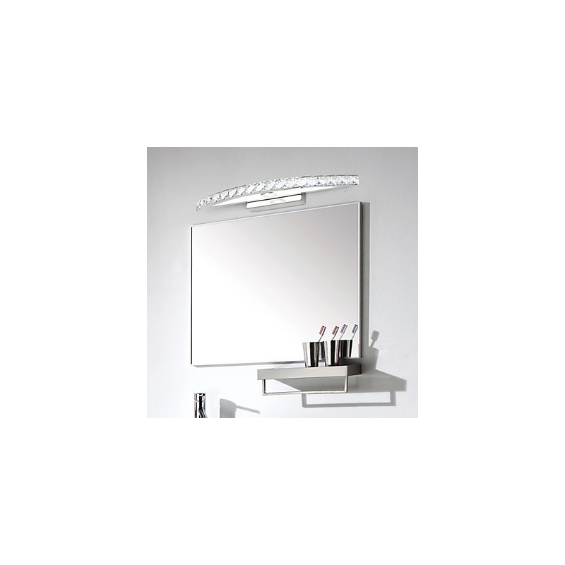 Mirror Lamp Stainless Steel And Crystal