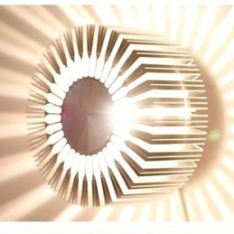 Embed Round Sunflower Type Aluminum Projection Wall Lamp