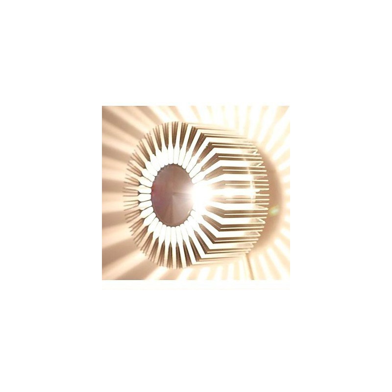 Embed Round Sunflower Type Aluminum Projection Wall Lamp
